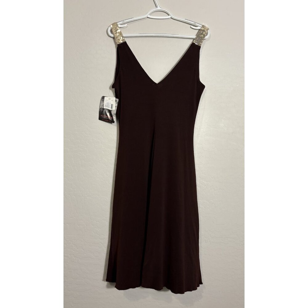 Rampage NWT Y2K Bodycon Coquette Bling Strap Dress size Large Vintage 2000’s. - Picture 8 of 12